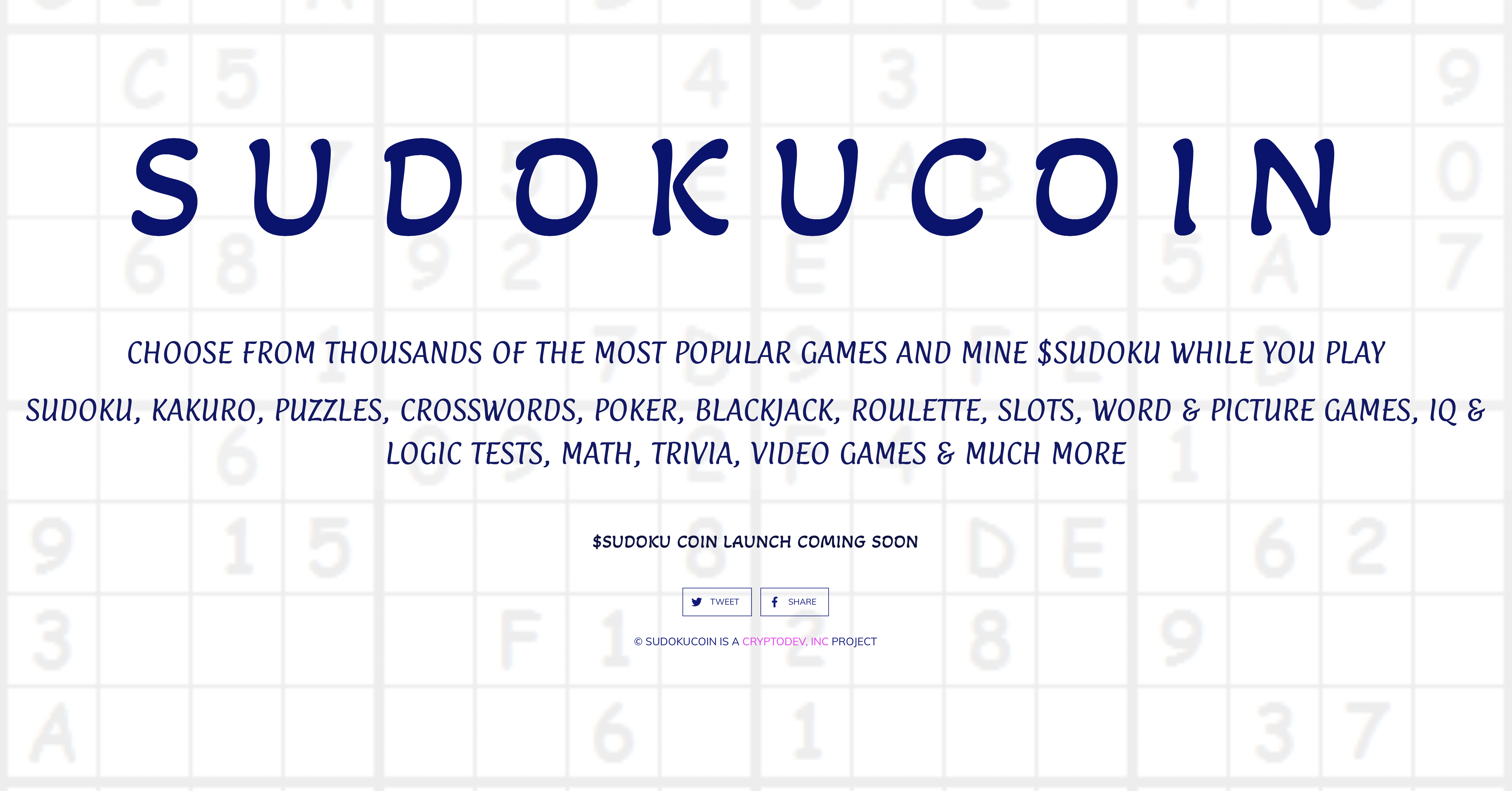 Sudoku Coin SudokuCoin $SUDOKU